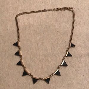 Gold and black necklace